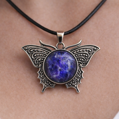 Butterfly Memorial Pendant – Sympathy Gift with Keepsake Card