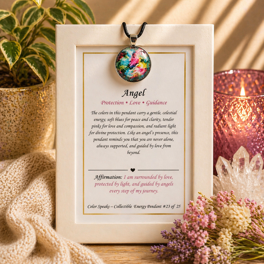 Angel Pendant Card – Protection • Love • Guidance