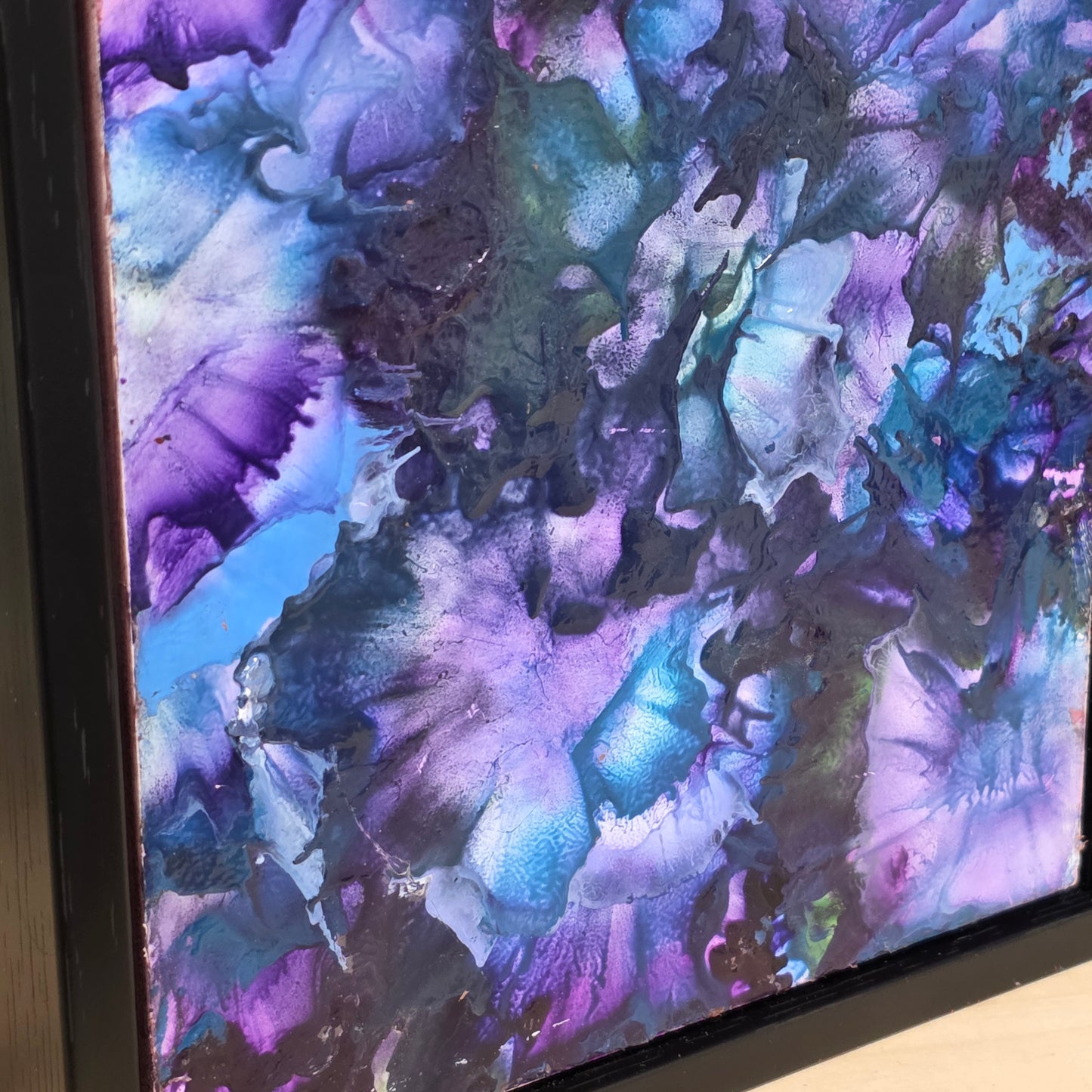 Mystic Violet – 6×6 Encaustic Original