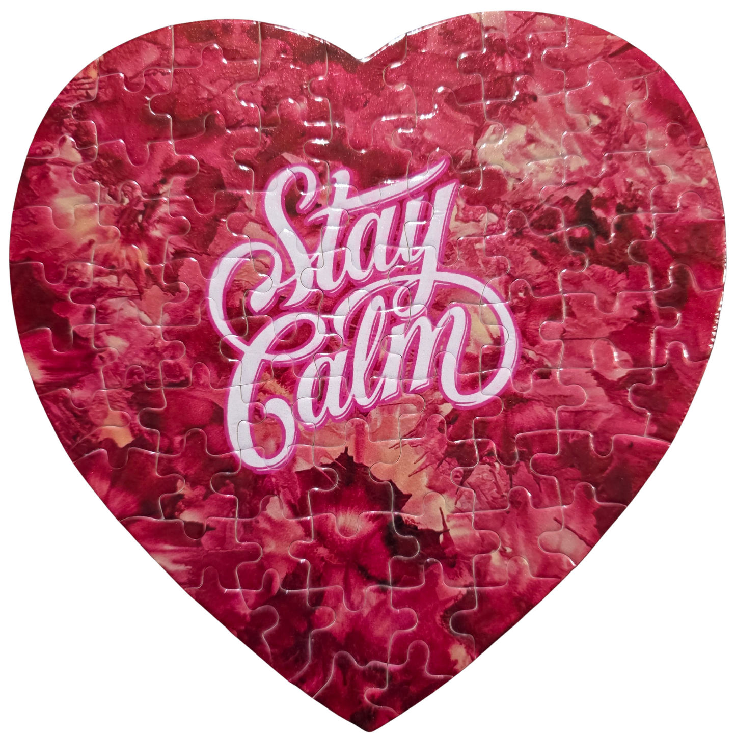 Stay Calm – Heart Puzzle 🌹