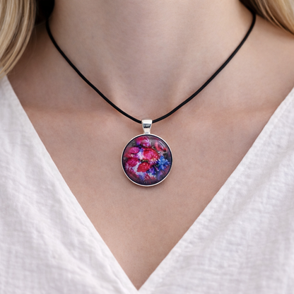 Purple Roses Pendant Card – Love • Elegance • Devotion