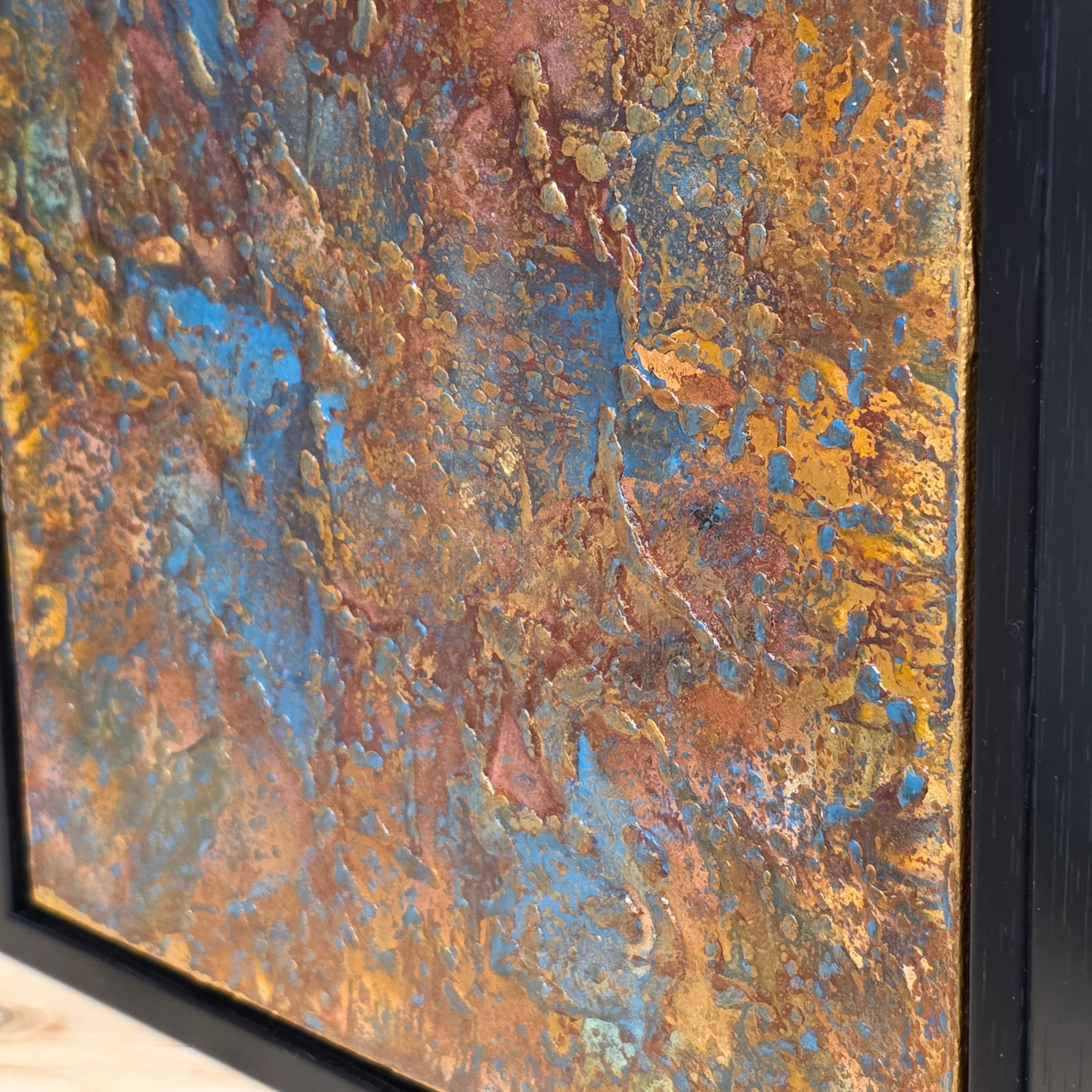 Stardust – 8×8 Encaustic Original