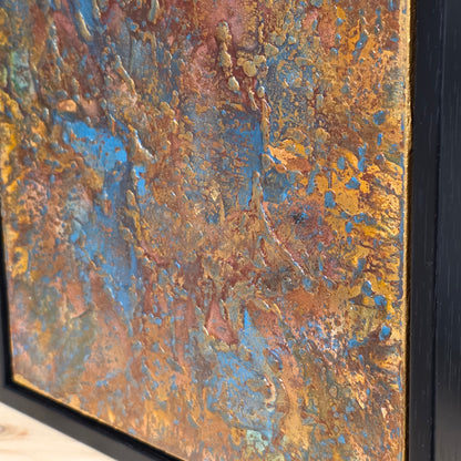 Stardust – 8×8 Encaustic Original