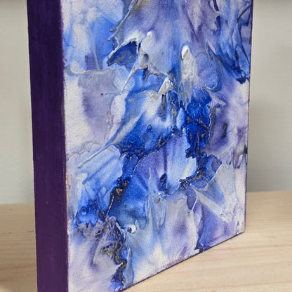 Moonlight - Encaustic on Cradled Wood | 5×5" | Original Art