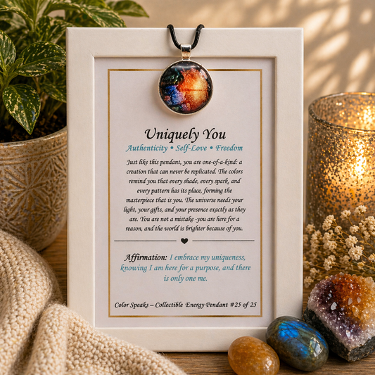 Uniquely You Pendant Card – Authenticity • Self-Love • Freedom