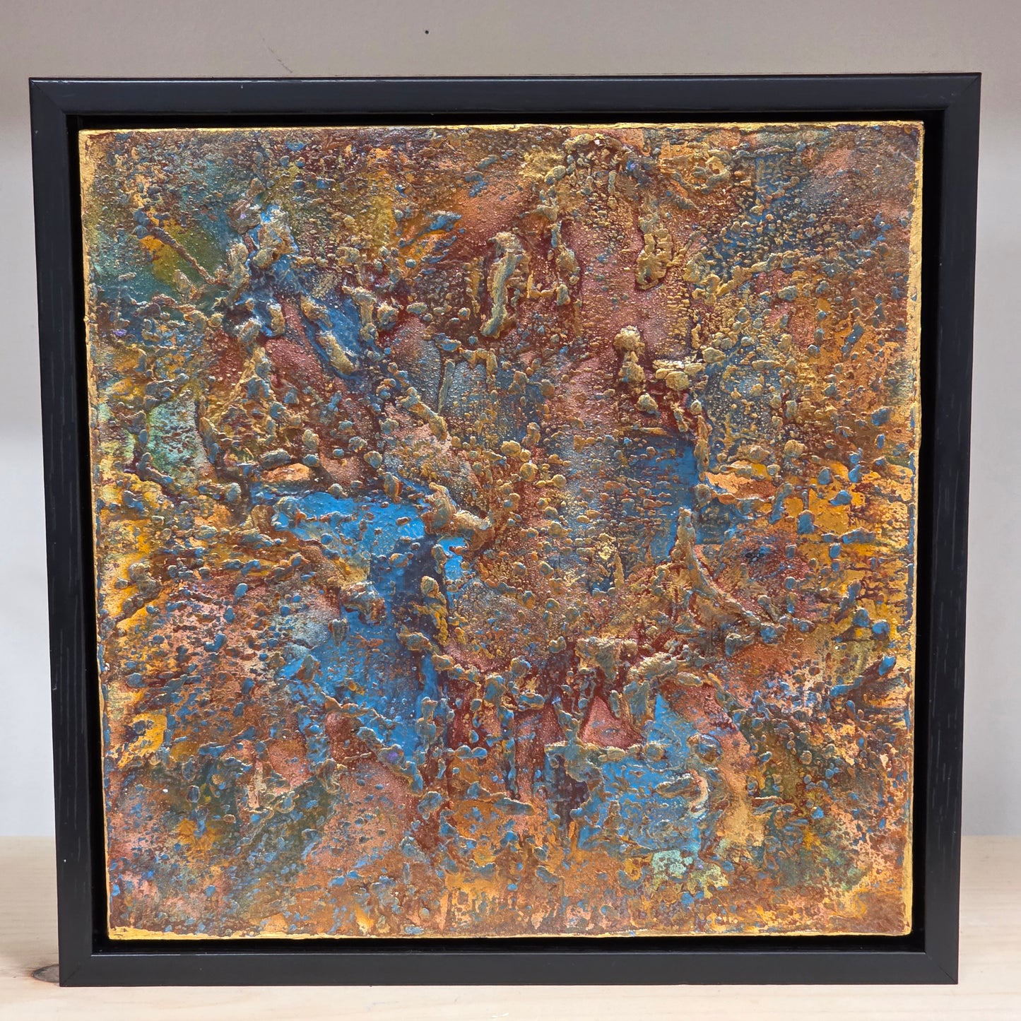 Stardust – 8×8 Encaustic Original