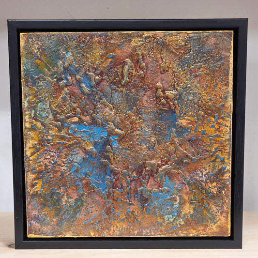 Stardust – 8×8 Encaustic Original