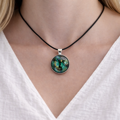 Namaste Pendant Card – Harmony • Presence • Compassion