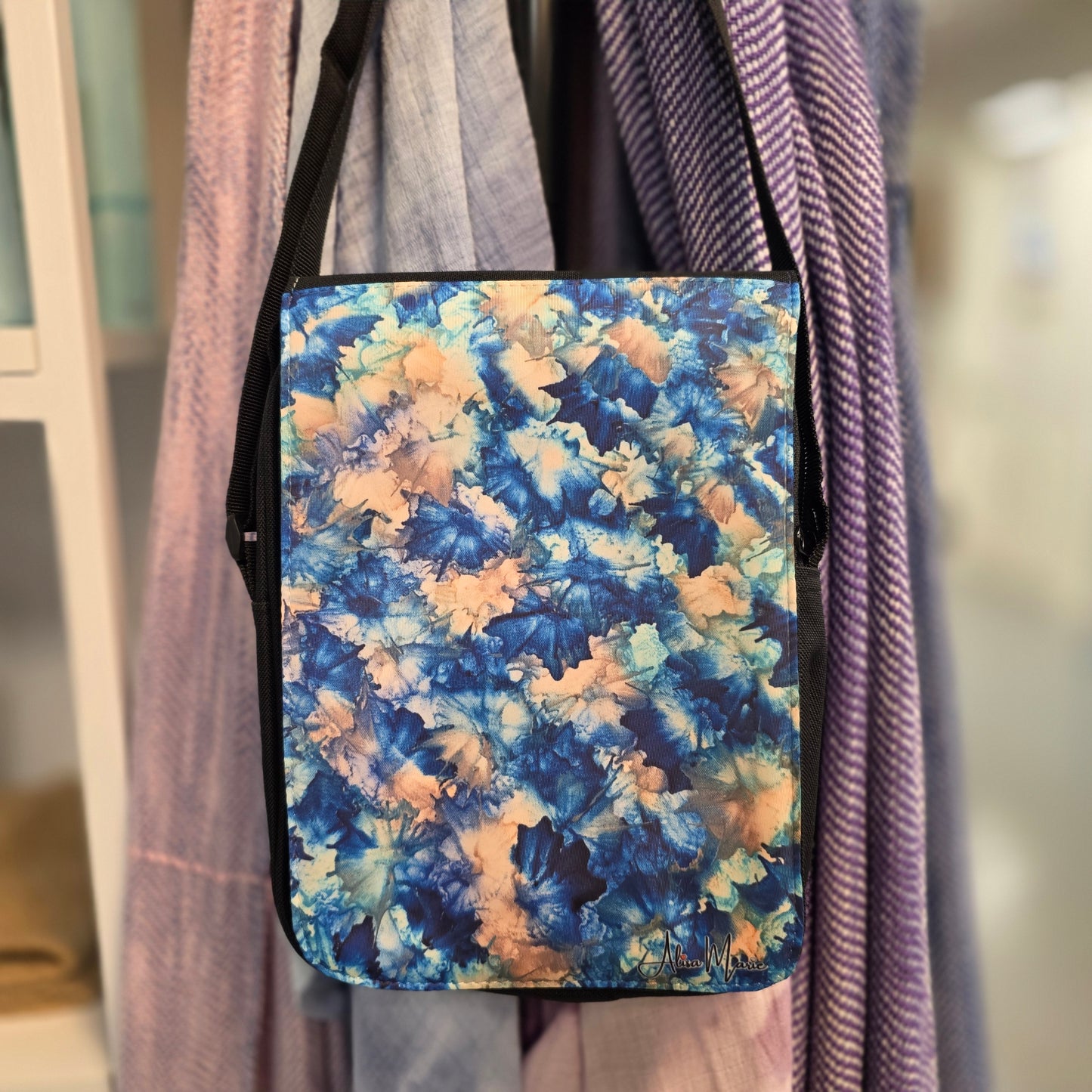 💙 Reflections - Art Crossbody Bag + Free Art Earrings Set
