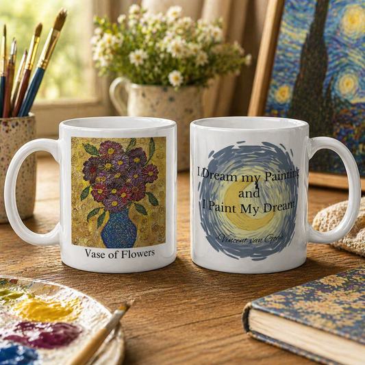 Vase of Flowers Mug – Artistic Beauty