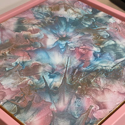 The Heart Remembers – 8×8 Encaustic Original