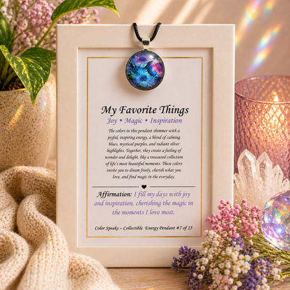 My Favorite Things Pendant Card – Joy • Magic • Inspiration