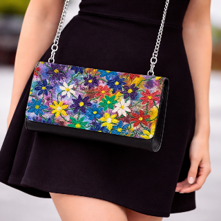 Convertible Art Wallet Clutch – Crossbody Wearable Art Purse