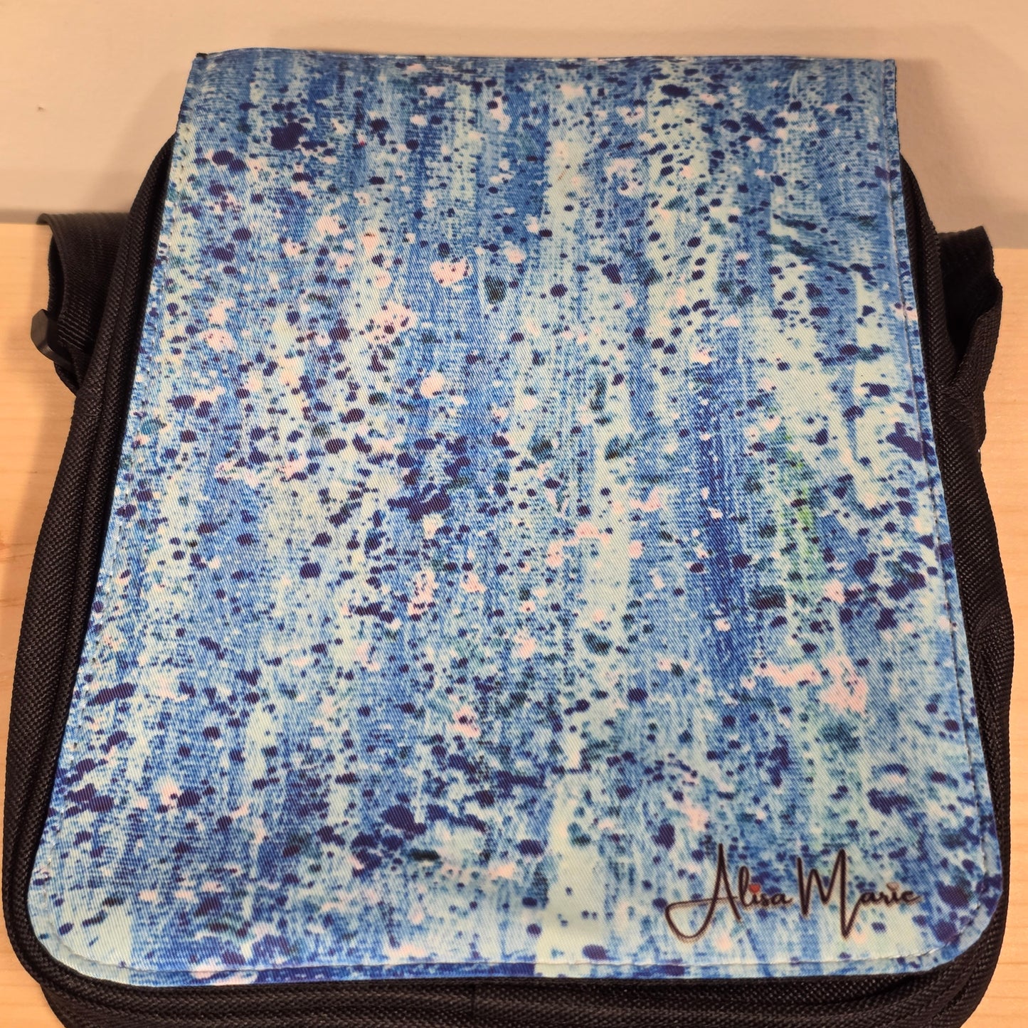 💙 Healing Rain – Art Crossbody Bag + Free Matching Earrings Set