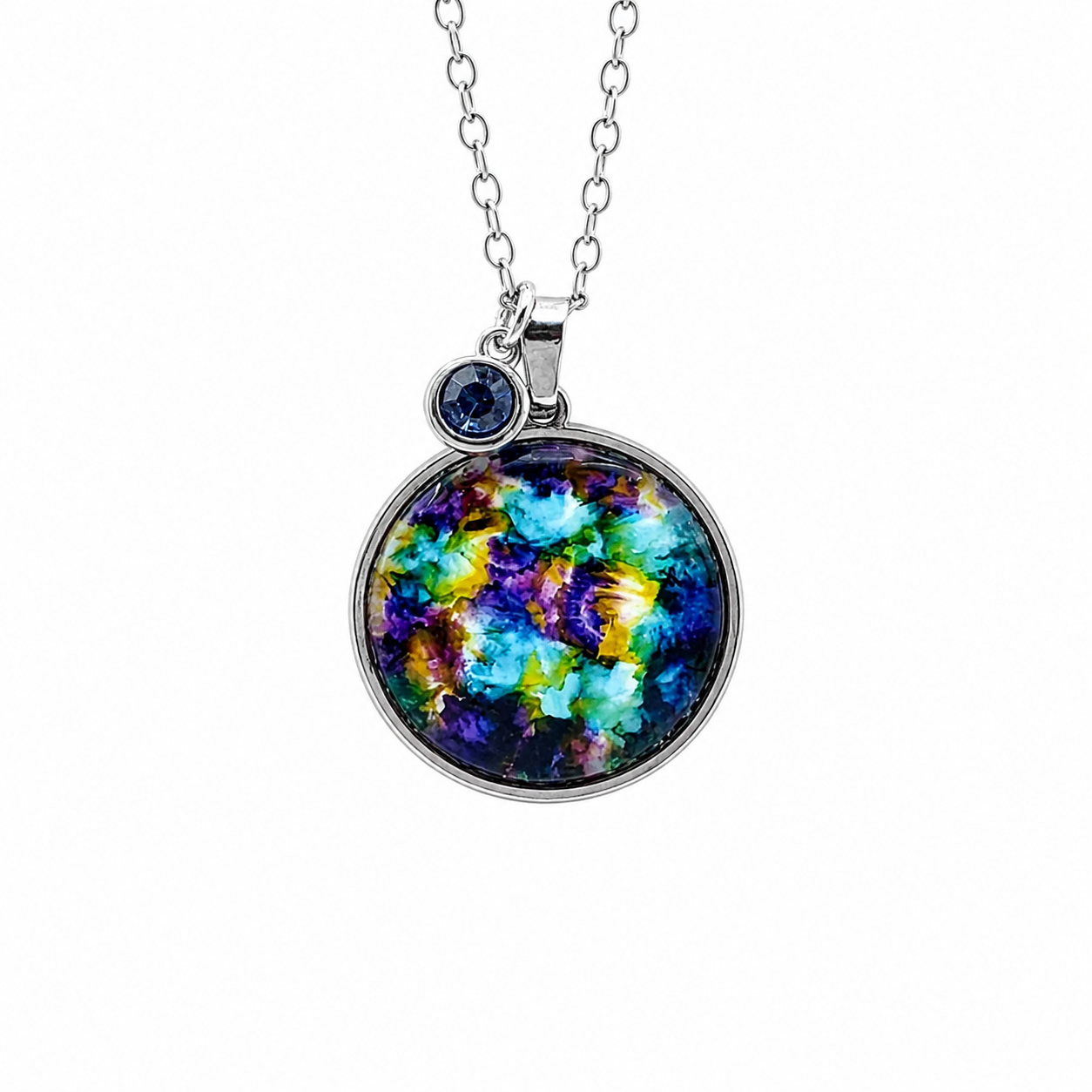 June Birthstone Necklace Gift Set | Alexandrite Pendant with Keepsake Card | Handmade Birthday Gift for Her