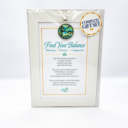 Find Your Balance Pendant Gift Set
