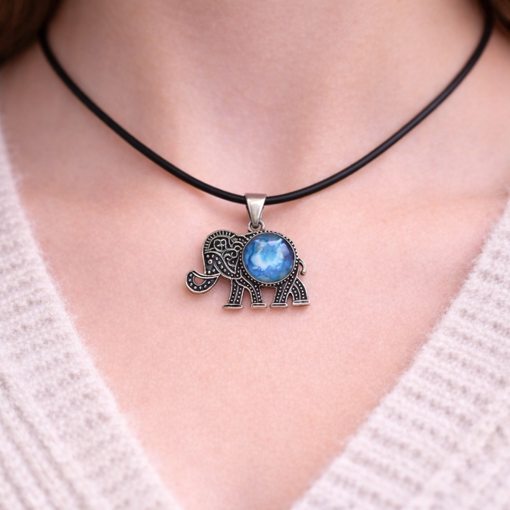 Elephant Keepsake Pendant Card – Encouragement & Inner Strength Gift