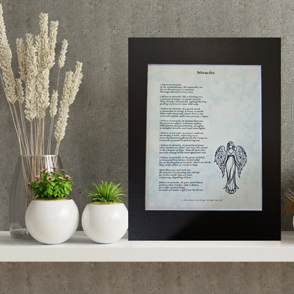 Miracles - 11x14 Matted Poem