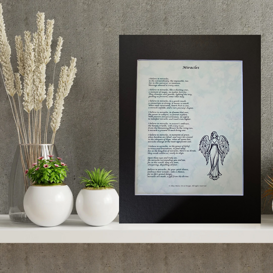 Miracles - 11x14 Matted Poem