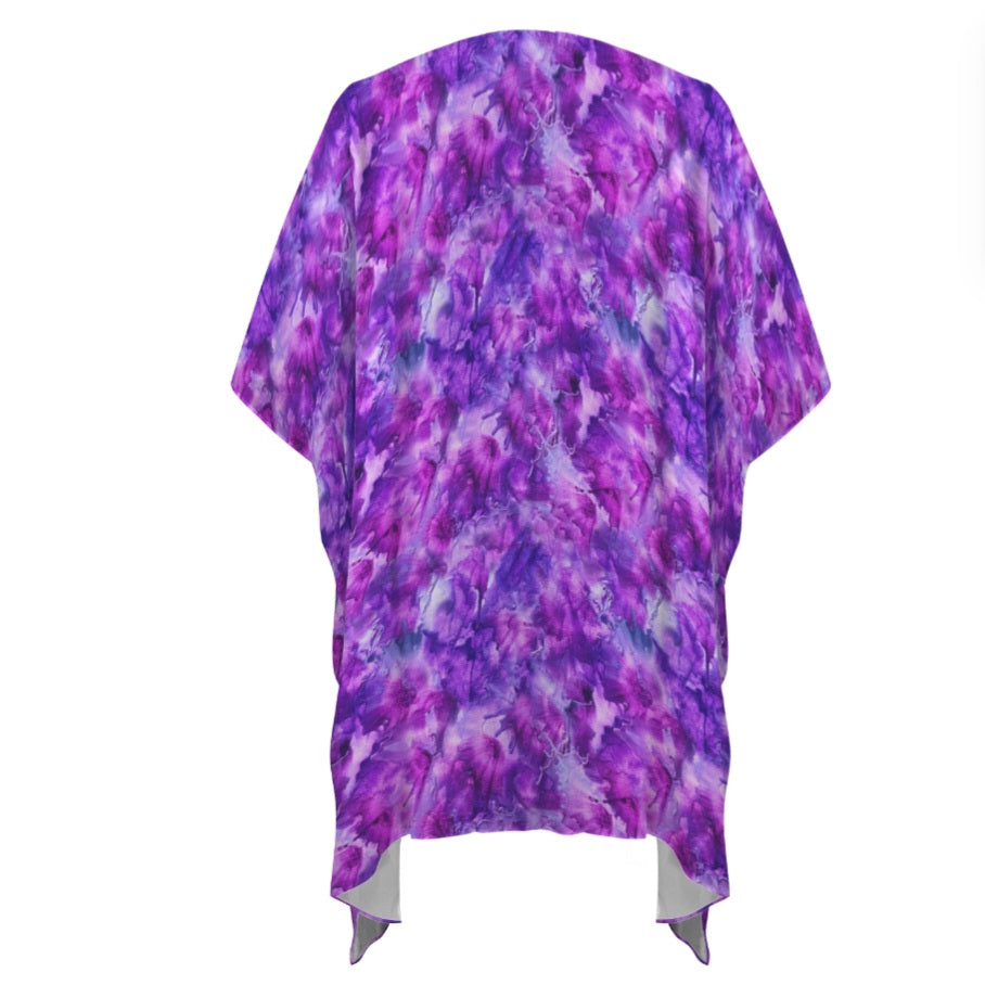 Purple Paradise Kimono | Women's Lightweight Boho Cover-Up
