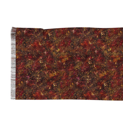 Ember Glow Wearable Art Scarf