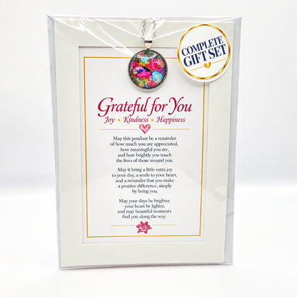 Grateful for You Pendant Gift Set