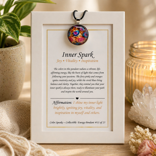 Inner Spark Pendant Card – Joy • Vitality • Inspiration