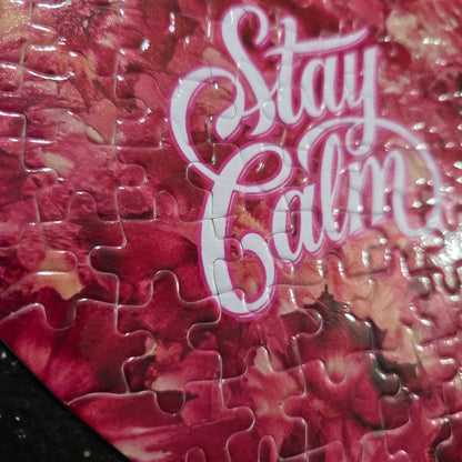 Stay Calm – Heart Puzzle 🌹