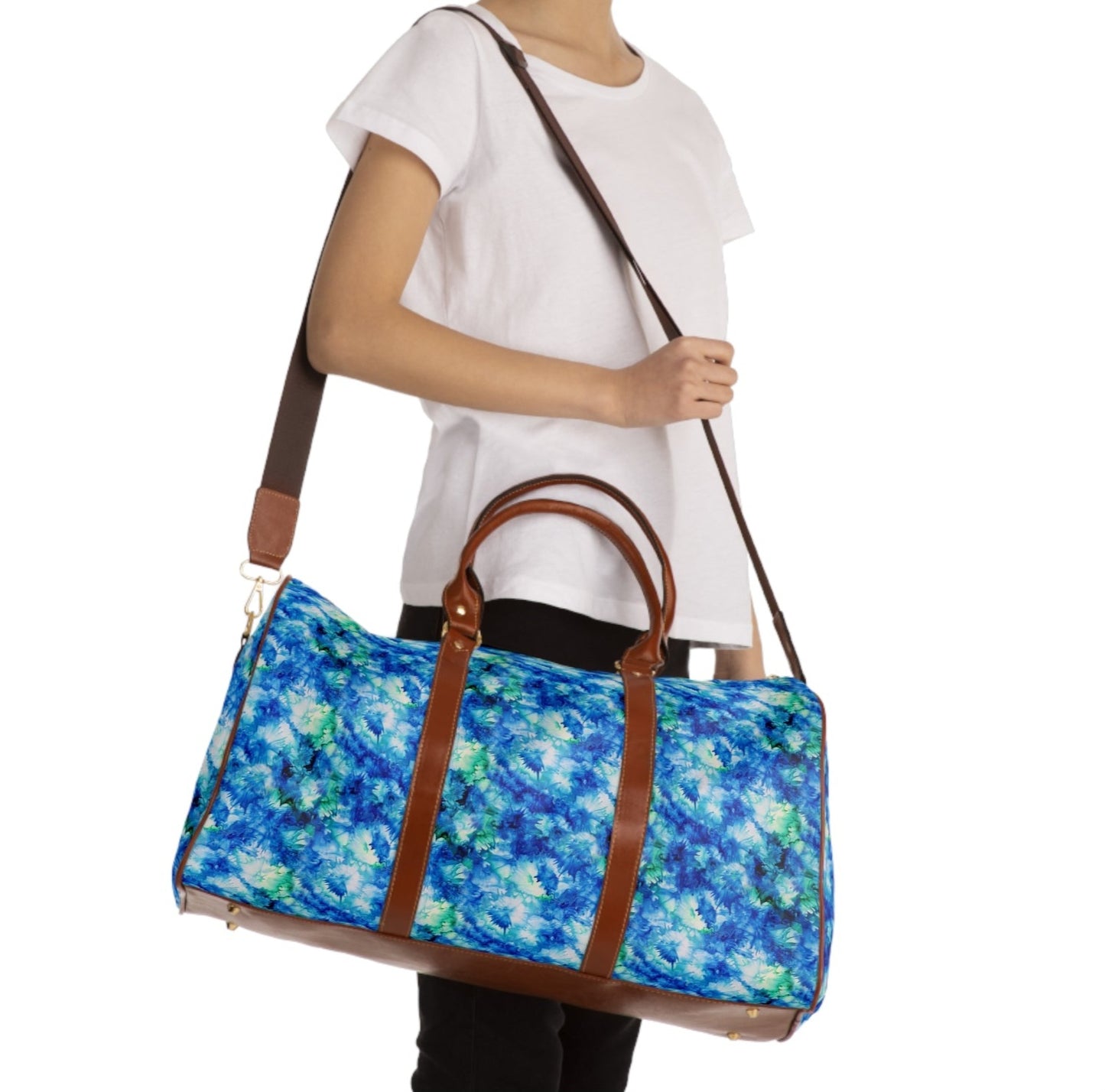 Ocean Mist Waterproof Travel Bag – Carry-On Friendly