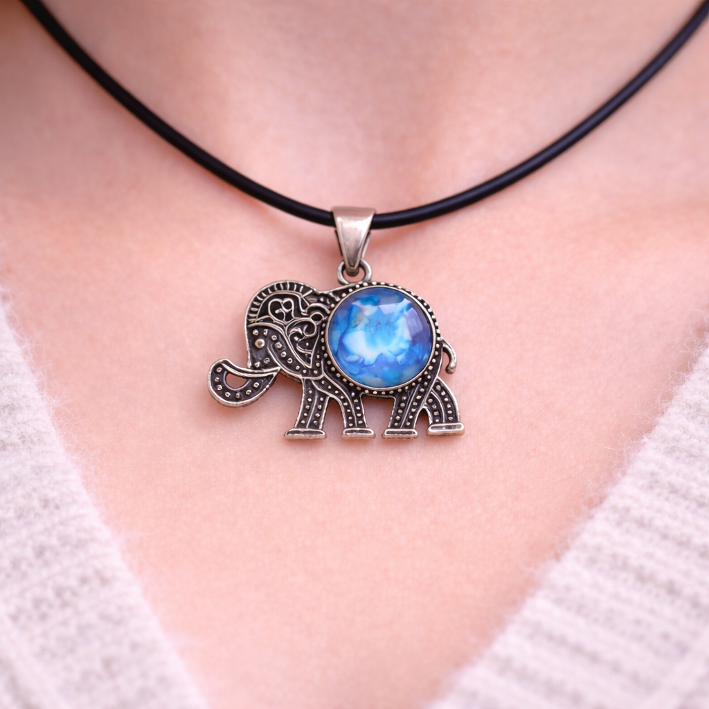 Elephant Keepsake Pendant Card – Encouragement & Inner Strength Gift