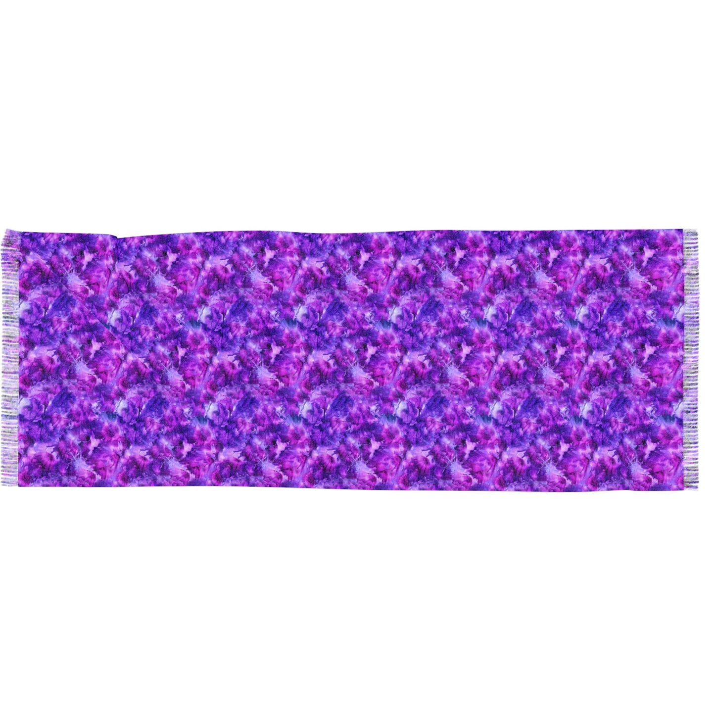 💜 Amethyst Dreams Fringe Scarf – A Wearable Aura of Calm and Confidence