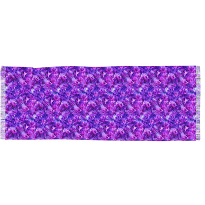 💜 Amethyst Dreams Fringe Scarf – A Wearable Aura of Calm and Confidence