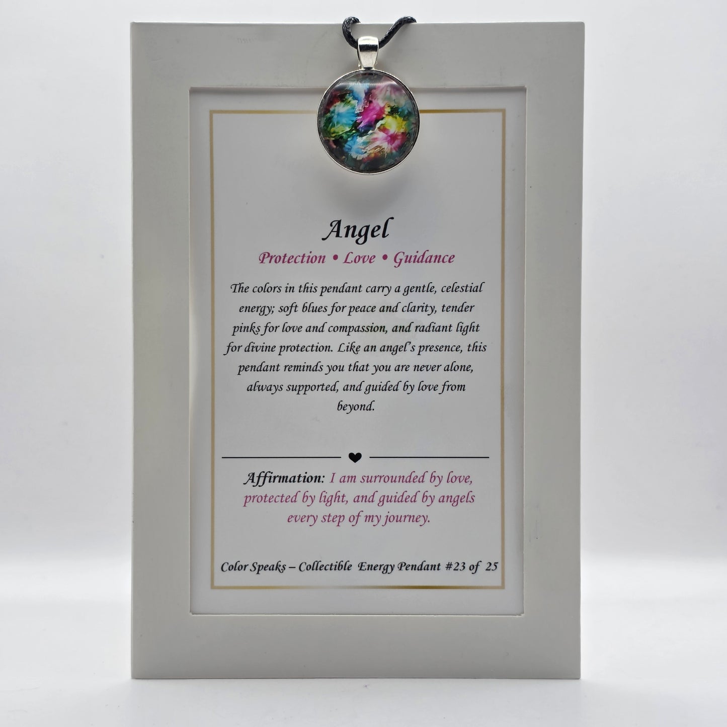 Angel Pendant Card – Protection • Love • Guidance