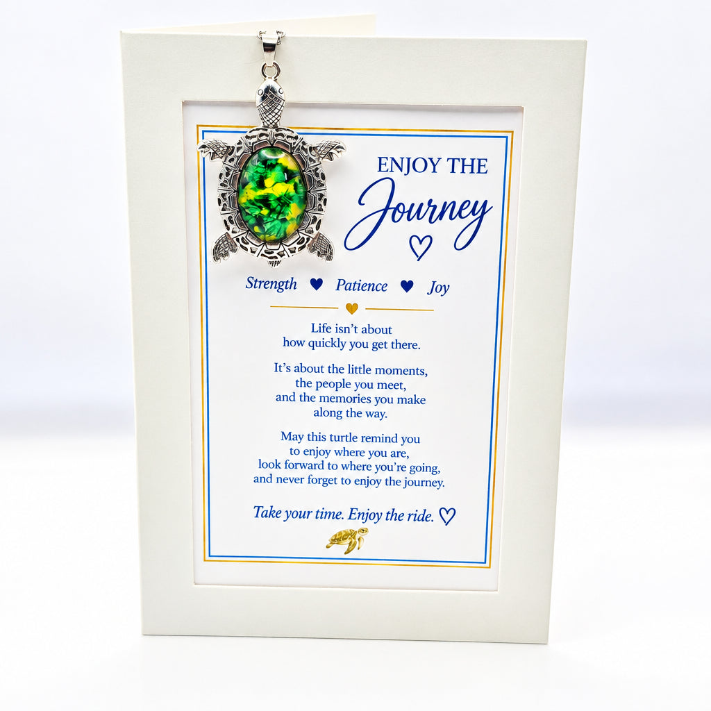 Enjoy the Journey Turtle Art Necklace | Keepsake Collection