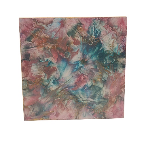 8×8 Original Encaustic Paintings – Vibrant Wax Art on Wood