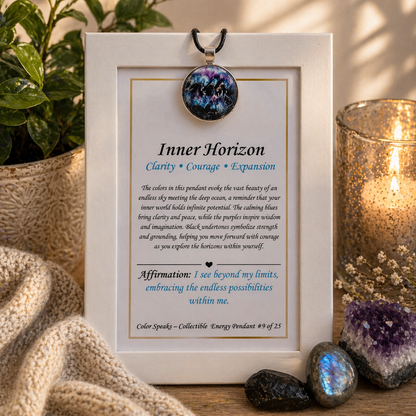 Inner Horizon Pendant Card – Clarity • Courage • Expansion