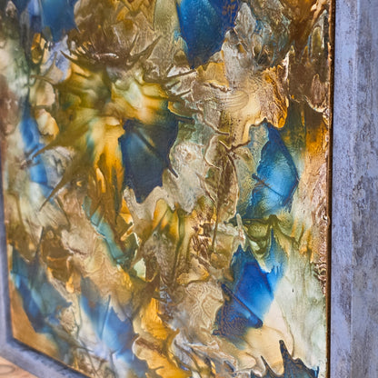Gate of Clarity – 8×8 Encaustic Original