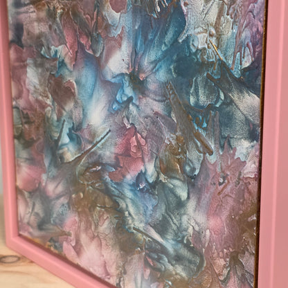 The Heart Remembers – 8×8 Encaustic Original