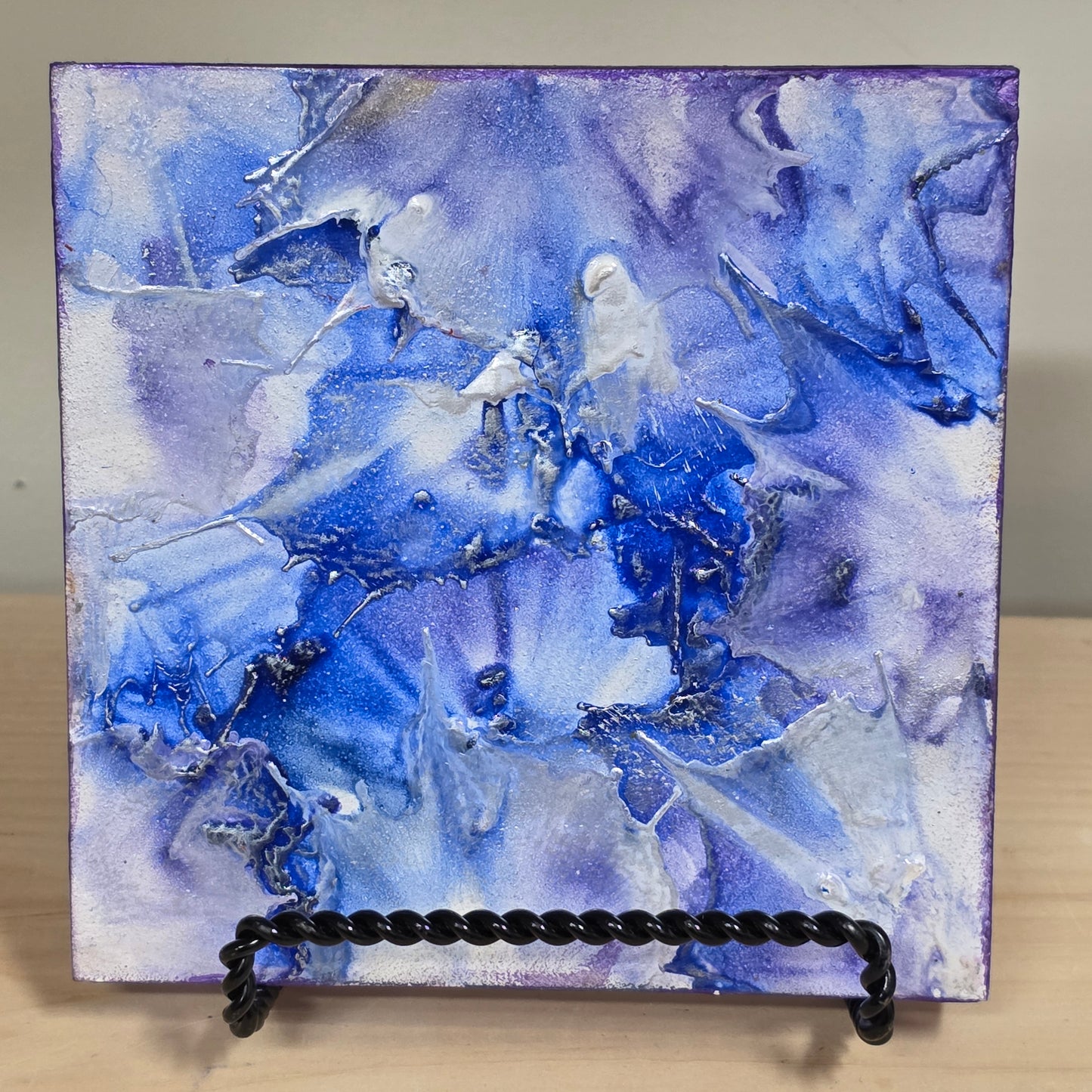 Moonlight - Encaustic on Cradled Wood | 5×5" | Original Art