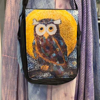 🦉 Hootie the Owl - Art Crossbody Bag + Free Matching Earrings Set