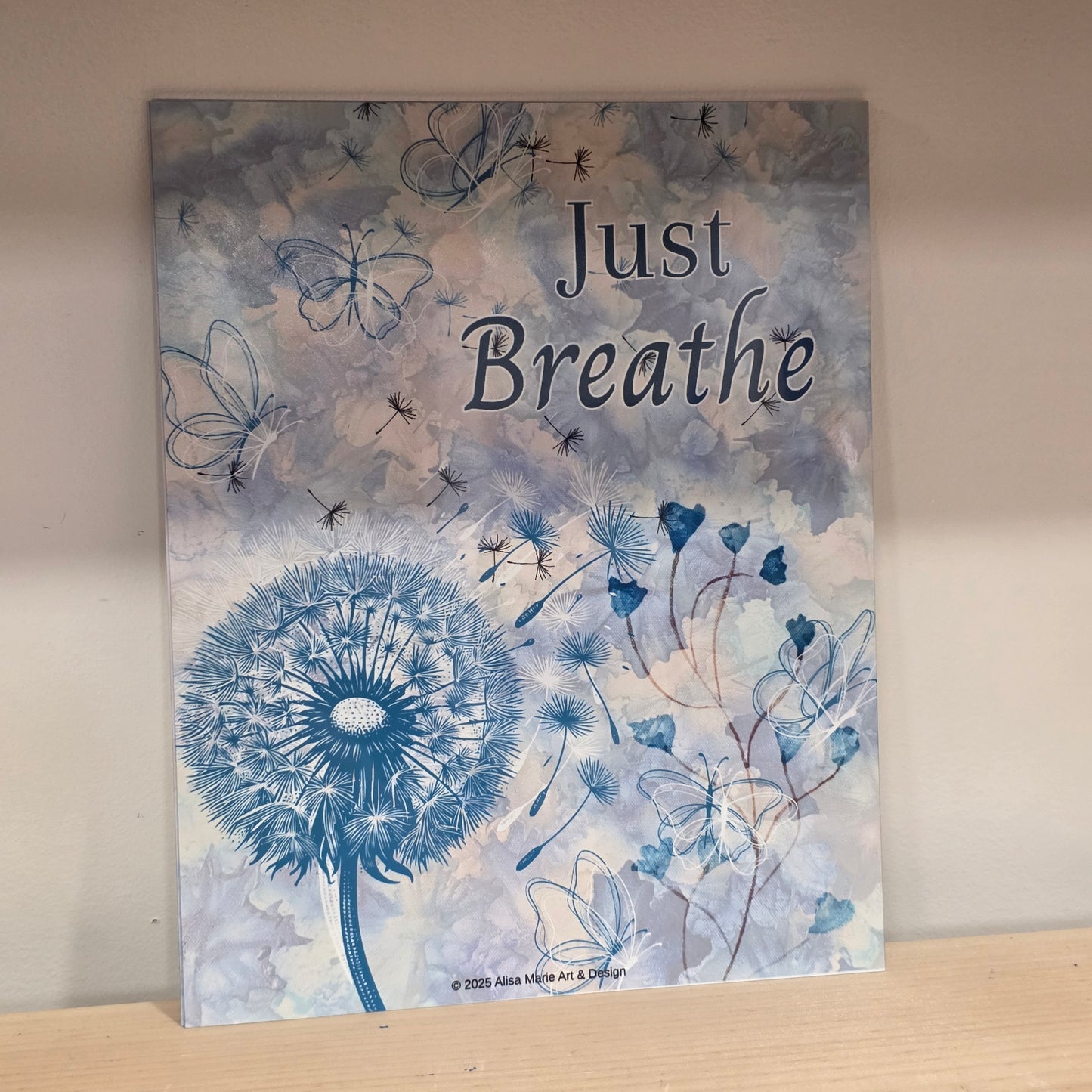 Inspirational Aluminum Wall Art – 8×10 Healing Affirmation Print