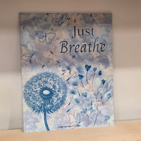 Inspirational Aluminum Wall Art – 8×10 Healing Affirmation Print