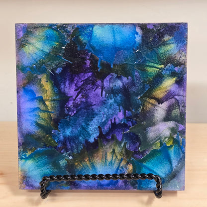 Aurora - Encaustic on Cradled Wood | 5×5" | Original Art