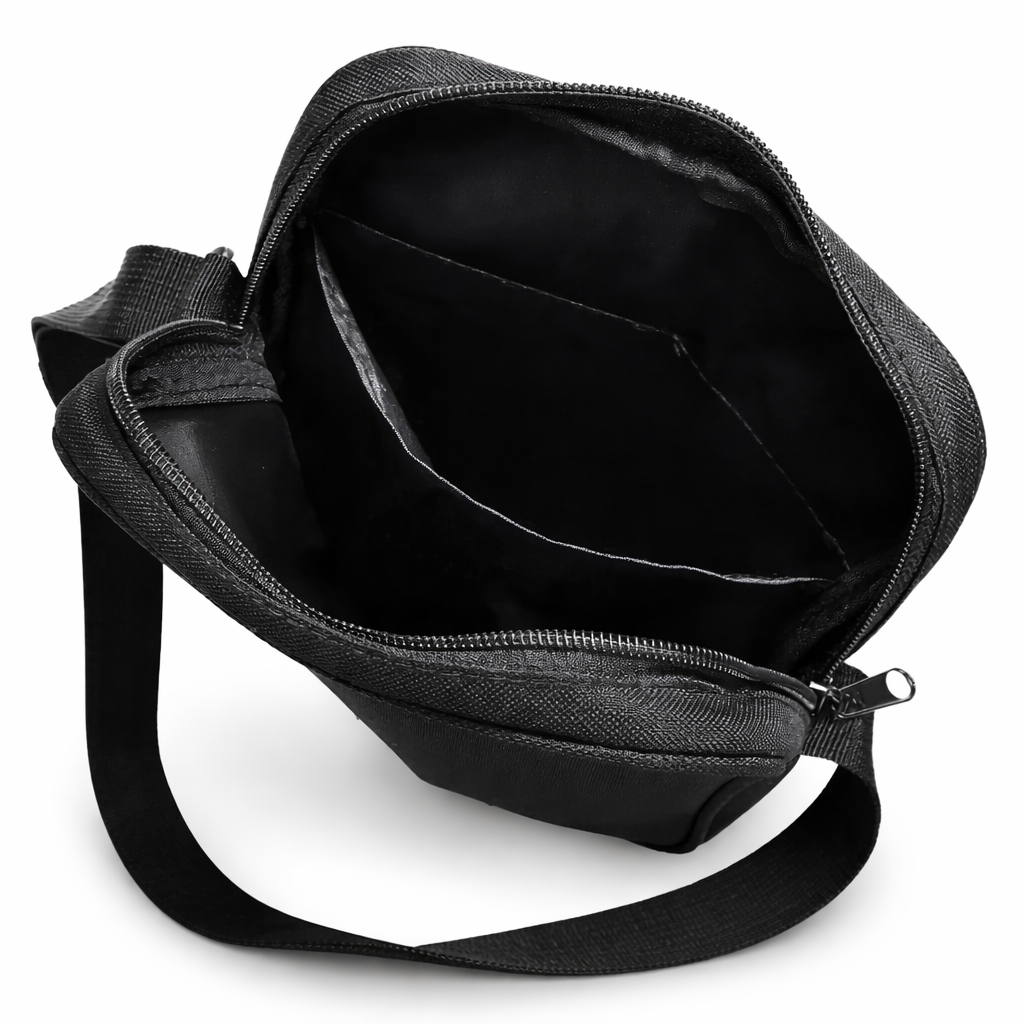 Limited Edition Healing Rain Crossbody Bag – Blue Abstract Wearable Art Purse