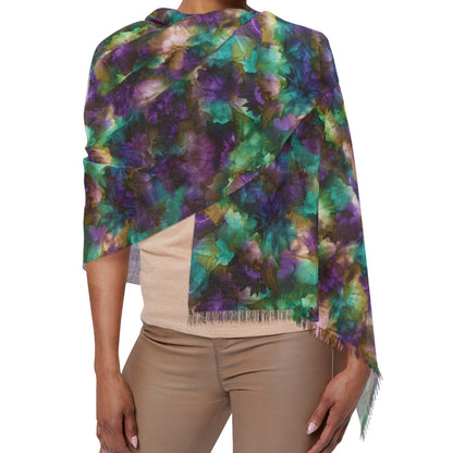 Fantasy Fringe Scarf - A Dance of Color and Imagination