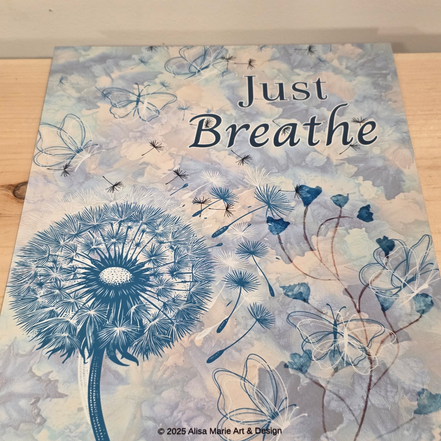 Inspirational Aluminum Wall Art – 8×10 Healing Affirmation Print