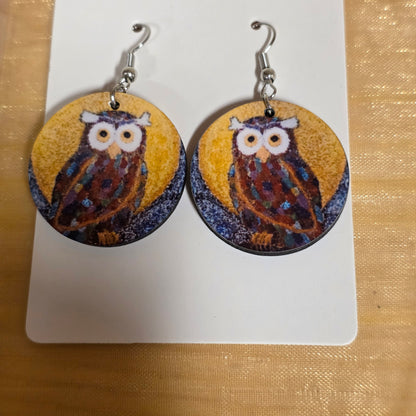 🦉 Hootie the Owl - Art Crossbody Bag + Free Matching Earrings Set