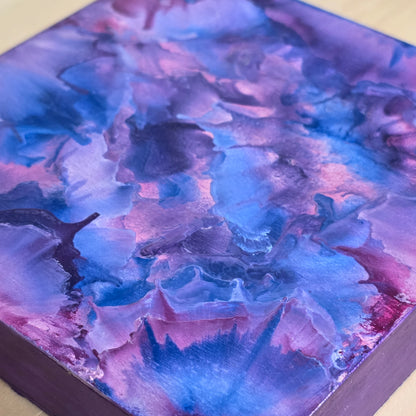 Nebula-Encaustic on Cradled Wood | 5×5" | Original Art