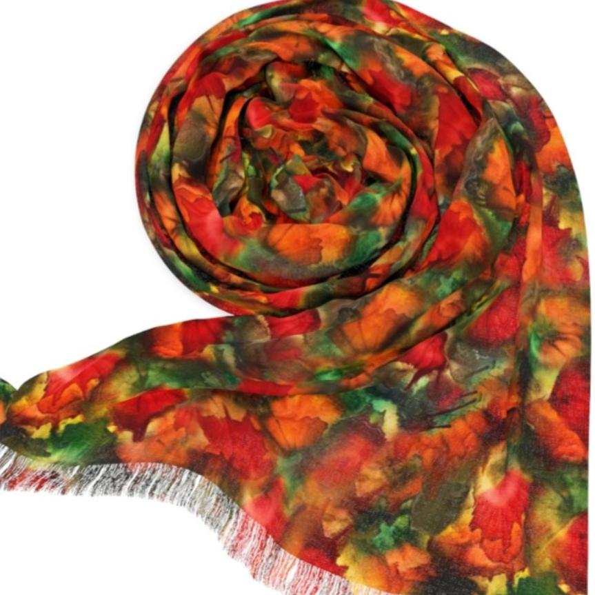 Seasons Change Wearable Art Scarf