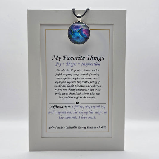 My Favorite Things Pendant Card – Joy • Magic • Inspiration